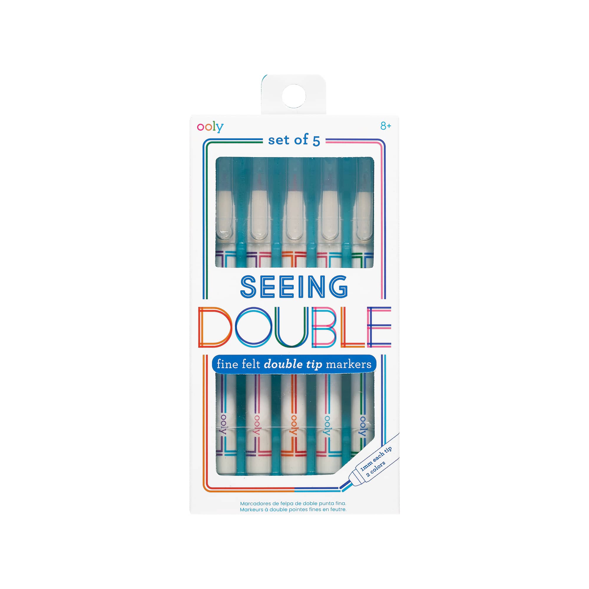 OOLY Seeing Double Fine Felt Double Tip Markers Set